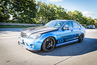 Carbonfiber dynamics tunes Mercedes-Benz C63 AMG 