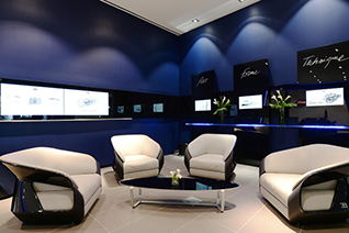 Bugatti toont nieuwe showroom design voor Chiron-klanten